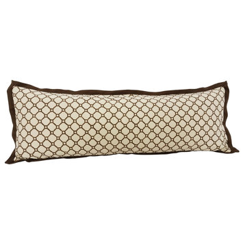 Decorative Pillow in Morehead-Oyster With Benbutton Tape Trim