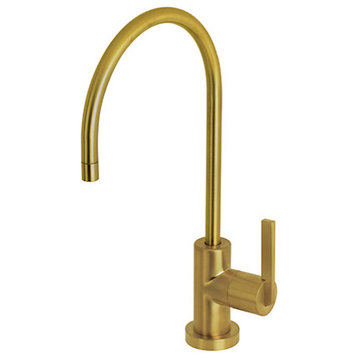 Kingston Brass KS8197CTL 1/4 Turn Water Filtration Faucet, Brushed Brass