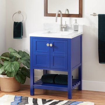 24" Everett Sink Console Vanity For Rectangular Undermount Sink - Sapphire Blue