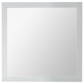Miseno MM-FEM30 Femmina 30" W x 30" H Square Framed Mirror - Soft White