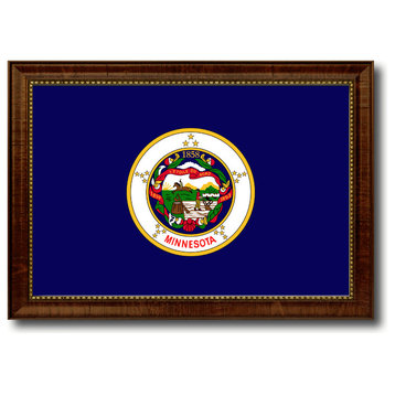 Minnesota State Flag Canvas Print, 27"x39"