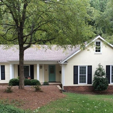 Charlotte, NC, upscale vinyl siding replacement by Belk Builders.