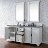 Providence 72" Double Vanity Cabinet, Cottage White