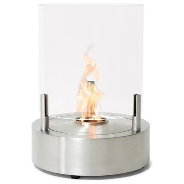 EcoSmart T-Lite 3 Fireplace Smokeless, Stainless Steel, Ethanol Burner