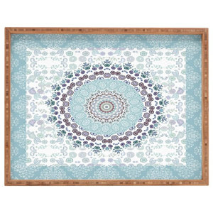 Deny Designs Monika Strigel Really Mermaid Gold Indoor//Outdoor Rectangular Tray 17 x 22.5