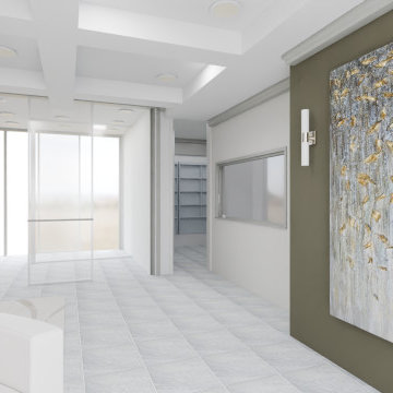 Building Lobby 3D Rendering