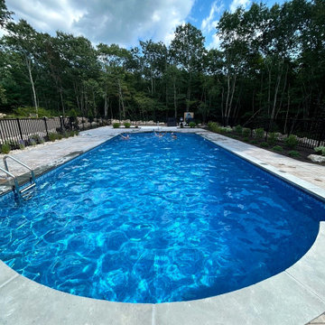 Family Time in Tiverton-Pool and Landscape Makeover