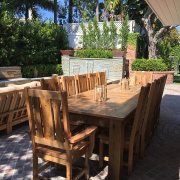 Barn Wood Dining Table and Chairs