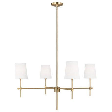 Visual Comfort Studio 3287204-848 4-Light Chandelier, Baker