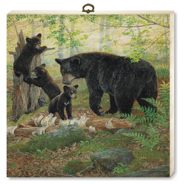 "Playtime Bears" Cutting Board, 12"x12"