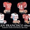 Original Art of the NFL 1959 San Francisco 49ers Uniform