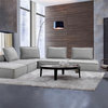 Divani Casa Nolden Modern Grey Fabric Sectional Sofa