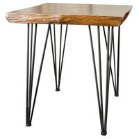 GDF Studio Regent Natural Finish Firwood Faux Live Edge End Table