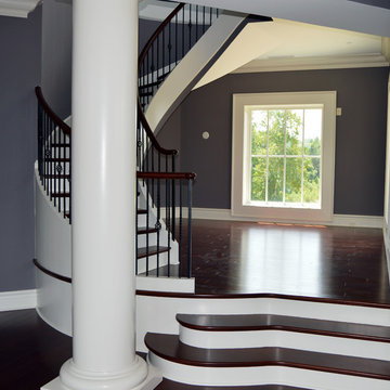 Wood Railing and Metal Balusters