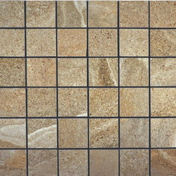 Track Mosaic: Square Line - Mosaic Tile