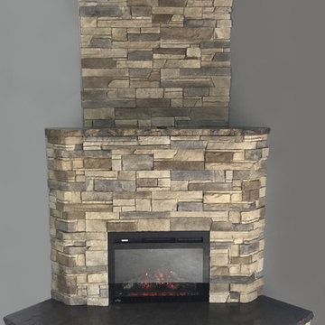 Contemporary fireplace