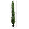 9ft. UV Resistant Artificial Cedar Pine Tree, Indoor/Outdoor
