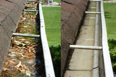 Gutter and downspout cleaning