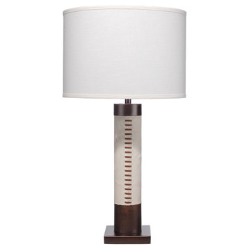 Bronze and White Hair On Hide Sheridan Table Lamp