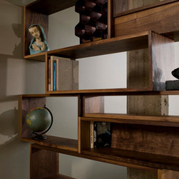 Walnut Shelving for Industrial Loft - Products
