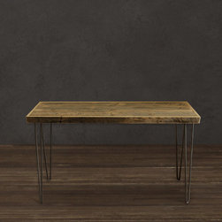 Reclaimed Wood Raw Tall Console Table - Console Tables