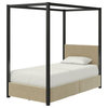 Little Seeds Sparrow Canopy Bed With Storage, Twin