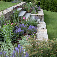 Stone wall landscape
