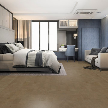 Gray Cork Flooring - Taupe Leather 11mm floating