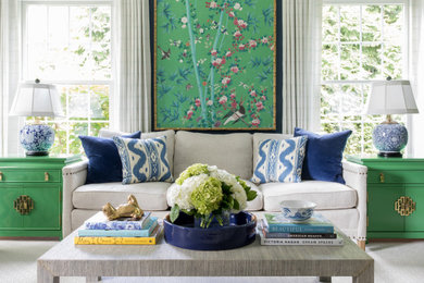 Living room - living room idea in New York