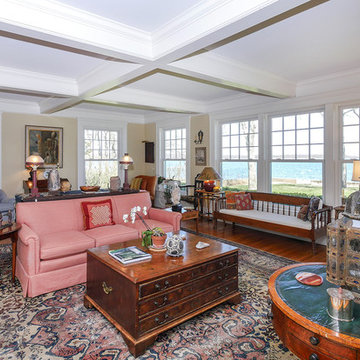 Living Room and Water View Through New Windows