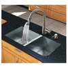 32 in. Undercoated Kitchen Sink and Faucet Set