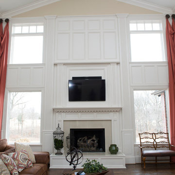 Bright and open living room with lots of class