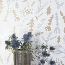 Cle Elum :: Gold and Silver on Cream - Wallpaper
