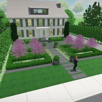 Rosedale Modern Formal Front Yard