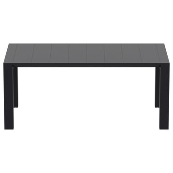 Compamia Vegas 70"-86" Extendable Dining Table, Black
