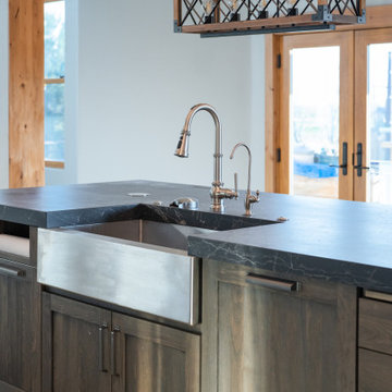 Kitchen Island Sink with Dekton Countertop in Lakewood, Colorado