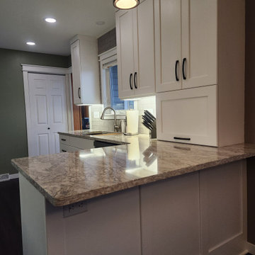 Modern Kitchen Transformation Done in New Classic White Cabinets