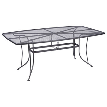 Living Accents WDAC-15DT Micromesh Top Dining Table, Rectangle
