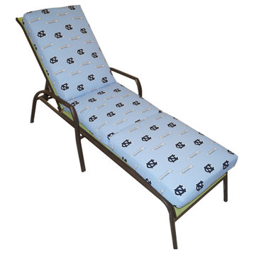 North Carolina Tar Heels 3 Piece Chaise Lounge Cushion