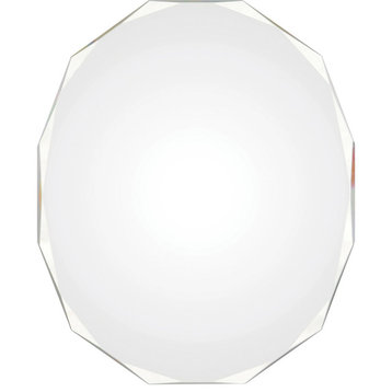 Renwil Inc Astor - 28" Polygon Small Mirror, Polished Finish