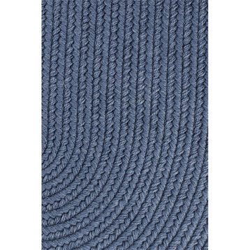 Solid Sailor Blue Wool 18 x 36 Slice