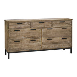 Palmer Oak 7 Drawer Dresser - Dressers