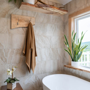 Woodwork master bathroom