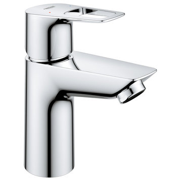 Grohe 23 085 1 BauLoop 1.2 GPM 1 Hole Bathroom Faucet - - Starlight Chrome