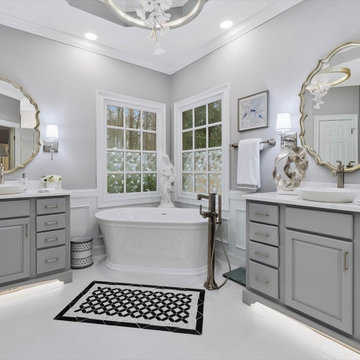 Traditional Primary Bathroom Design Pinehurst, NC