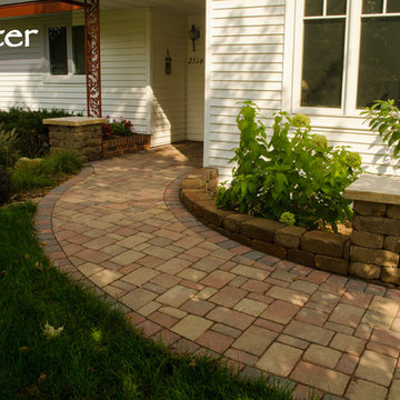 Eliminating Entry Steps Using Pavers on a Gentle Slope