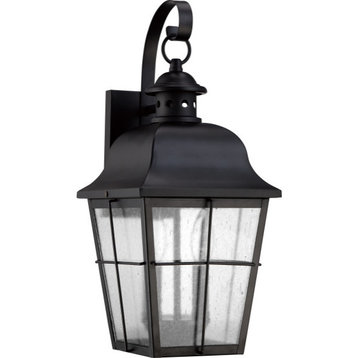 Quoizel MHE8409K Millhouse 2 Light Outdoor Lantern in Mystic Black