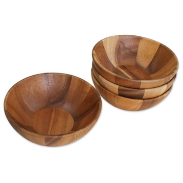 NOVICA Snacktime And Small Wood Bowls