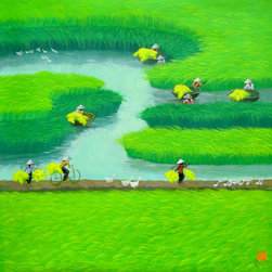 Paddy Field - Paintings