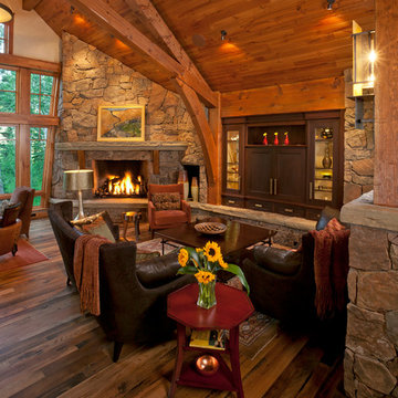 Mountain Rustic/Transitional living room